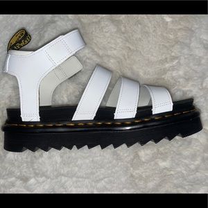BRAND NEW Dr. Martens White Platform Sandals